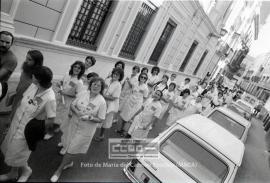 Marcha de las auxiliares de clínica reivindicando su equiparación a FP1