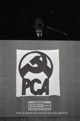 Acto del PCA con la intervención de Gerardo Iglesias