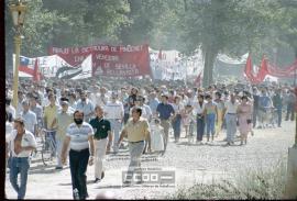 Manifestación de apoyo al pueblo chileno
