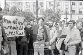 Concentración de trabajadores de Banca en la Plaza Nueva – 04