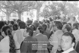 Manifestación de trabajadores de comercios mayoristas de alimentación por su convenio