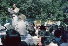 Manifestación de apoyo al pueblo chileno