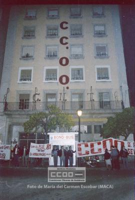 Concentración de trabajadores de Ambulancias Salomón