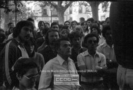 Manifestación de trabajadores de comercios mayoristas de alimentación por su convenio