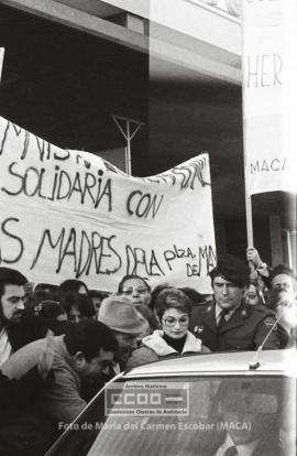 Rueda de prensa en Sevilla de las madres de la Plaza de Mayo