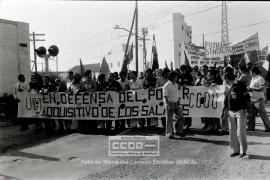 Manifestación del 1º de Mayo de 1979 en camas