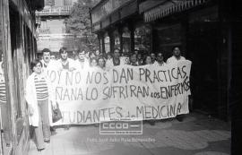 Manifestación de estudiantes de Medicina pidiendo prácticas – 06