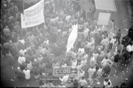 Concentración y manifestación de trabajadores del Ministerio de Defensa (personal laboral no func...