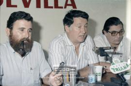 Rueda de prensa de Julián Ariza en Sevilla