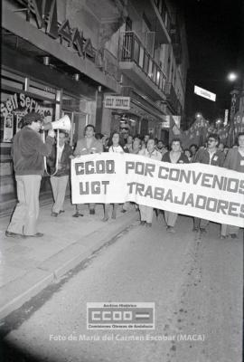 Manifestación de CC.OO. de Comercio Sevilla, en defensa de su convenio