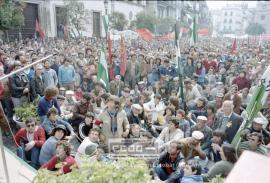 Mitin del PCA del 28F, día de Andalucía, de 1983