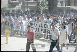 Manifestación de apoyo al pueblo chileno