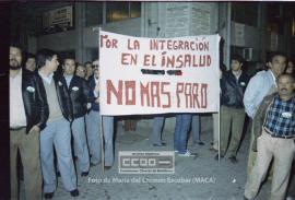 Concentración de trabajadores de Ambulancias Salomón