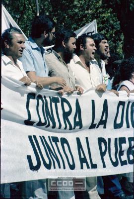Manifestación de apoyo al pueblo chileno