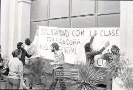 Acciones de los alumnos de la Universidad de Sevilla durante la huelga general de la COS – 13