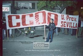 Concentración de trabajadores de Ambulancias Salomón