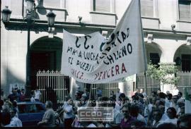 Manifestación de apoyo al pueblo chileno
