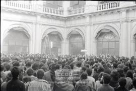 Acciones de los alumnos de la Universidad de Sevilla durante la huelga general de la COS – 19