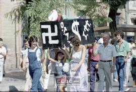 Manifestación de apoyo al pueblo chileno