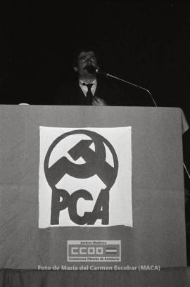 Acto del PCA con la intervención de Gerardo Iglesias