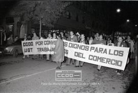 Manifestación de CC.OO. de Comercio Sevilla, en defensa de su convenio