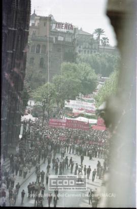 Manifestación 1o de Mayo de 1980 en Sevilla