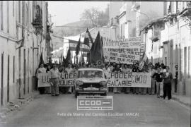 Manifestación del 1º de Mayo de 1979 en camas