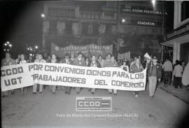 Manifestación de CC.OO. de Comercio Sevilla, en defensa de su convenio