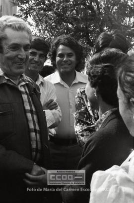 Visita de Marcelino Camacho a La Luisiana y a Puebla de Cazalla
