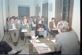 Ponencia de Nicolás Sartorius en la escuela de formación sidical, en la sede de Morería y fotos d...