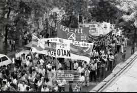 Manifestación en Sevilla del PCA contra la entrada de España en la OTAN