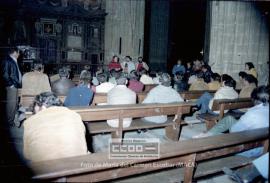 Encierro de jornaleros de CCOO del campo en la Catdral de Sevilla