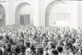 Acciones de los alumnos de la Universidad de Sevilla durante la huelga general de la COS – 24