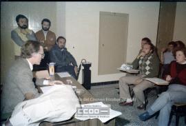 Ponencia de Nicolás Sartorius en la escuela de formación sidical, en la sede de Morería y fotos d...