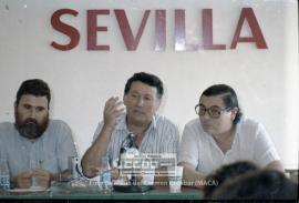 Rueda de prensa de Julián Ariza en Sevilla