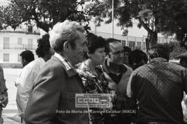 Visita de Marcelino Camacho a La Luisiana y a Puebla de Cazalla