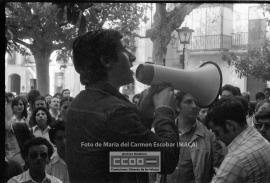 Manifestación de trabajadores de comercios mayoristas de alimentación por su convenio
