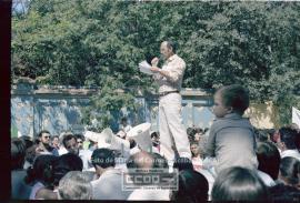 Manifestación de apoyo al pueblo chileno