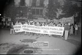 Manifestación de CC.OO. de Comercio Sevilla, en defensa de su convenio