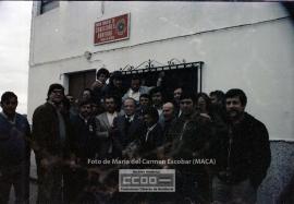 Mitin en del PCA, con intervención de Santiago Carrillo, en Casariche y posterior visita a la Pue...