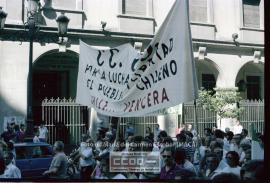 Manifestación de apoyo al pueblo chileno