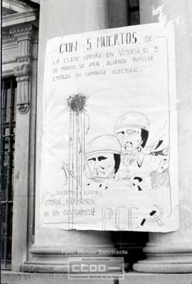 Carteles del PCE sobre los asesinatos de Vitoria – Foto 3